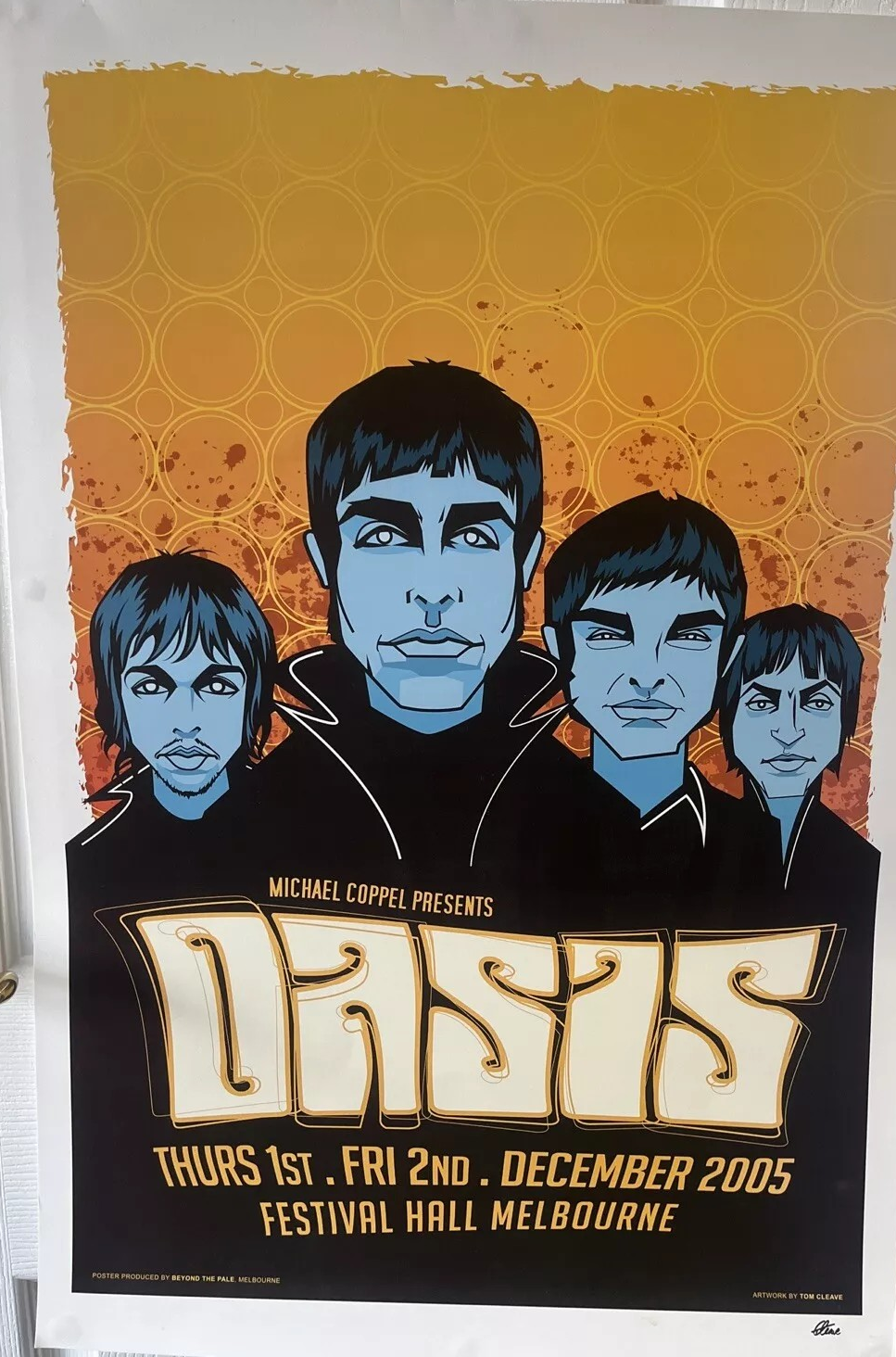 OASIS - Festival Hall Melbourne 2005 Poster