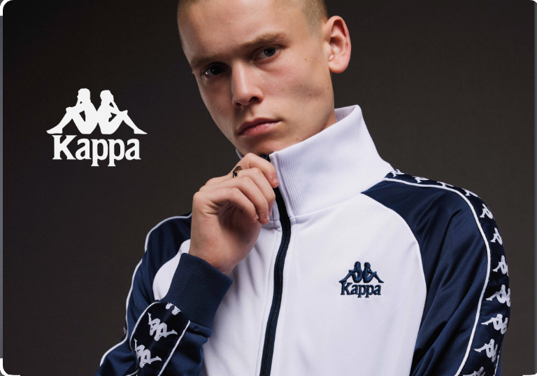 KAPPA - Uriah Track Top White/Navy