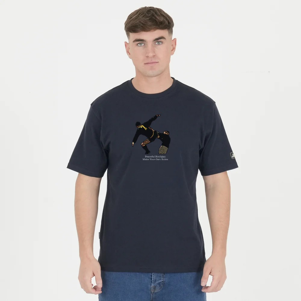 PEACEFUL HOOLIGAN - Eric T-Shirt Navy