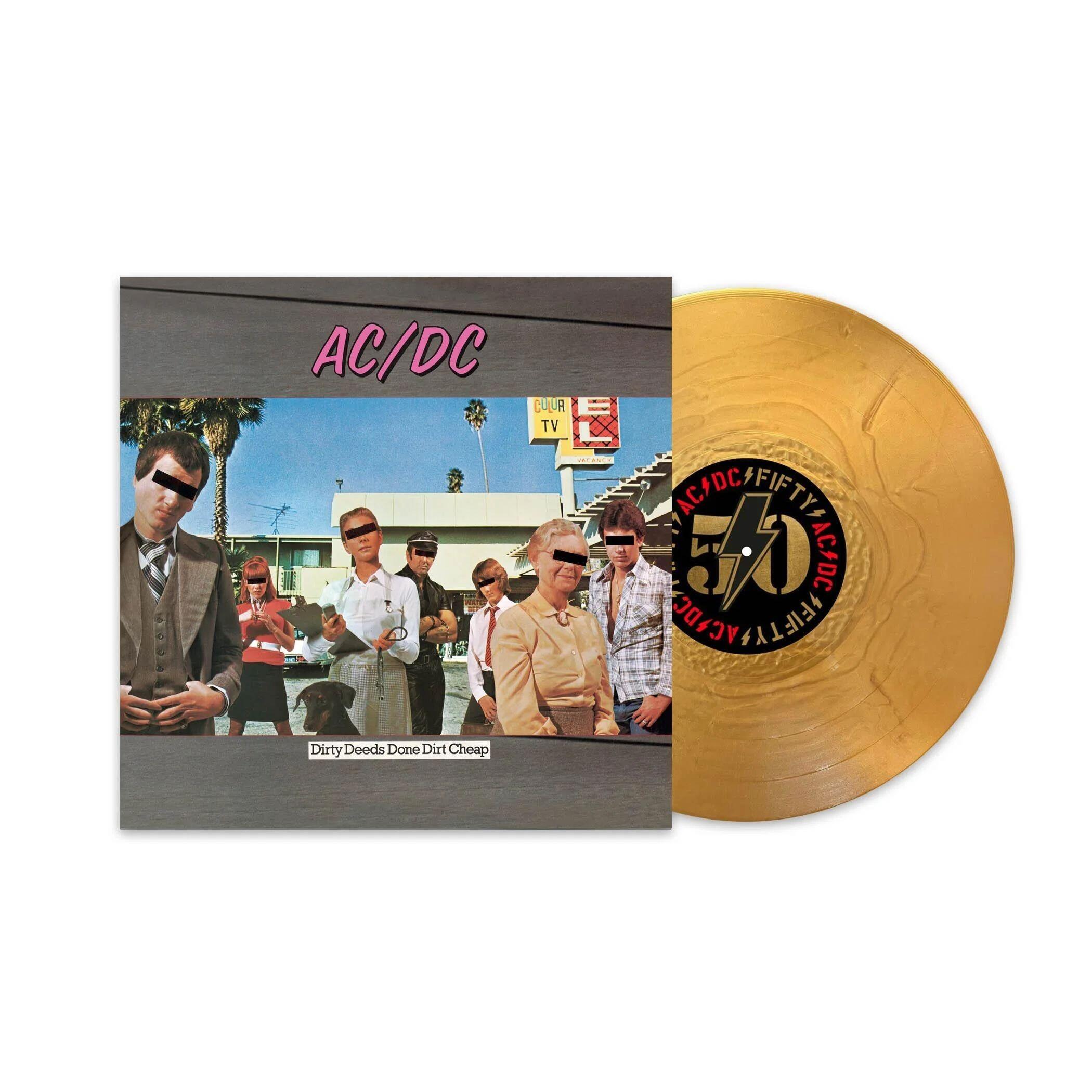 AC/DC - Dirty Deeds Done Dirt Cheap - 50th Anniversary Gold Vinyl