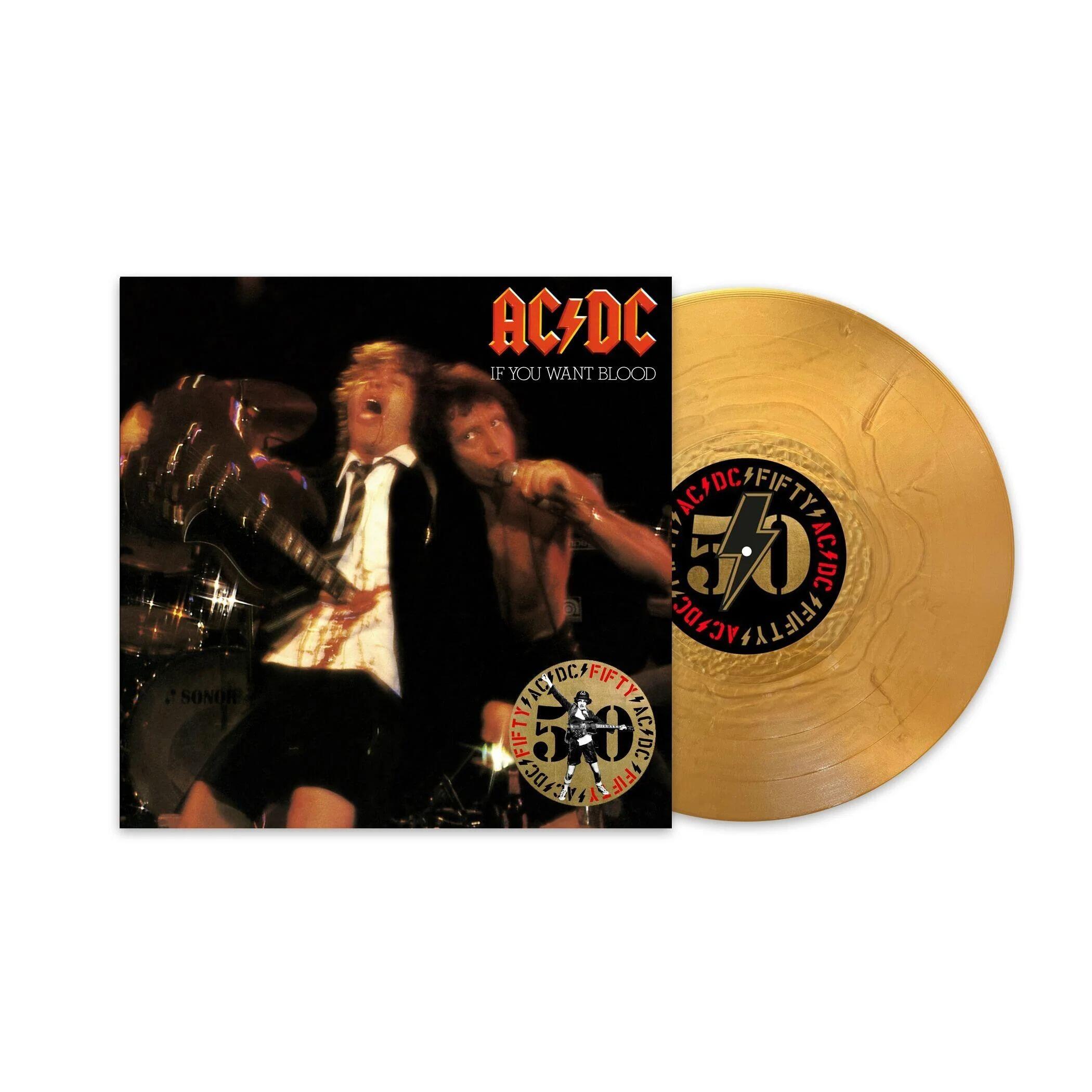 AC/DC - If You Want Blood You've Got It - Gold 50th Anniversary Vinyl