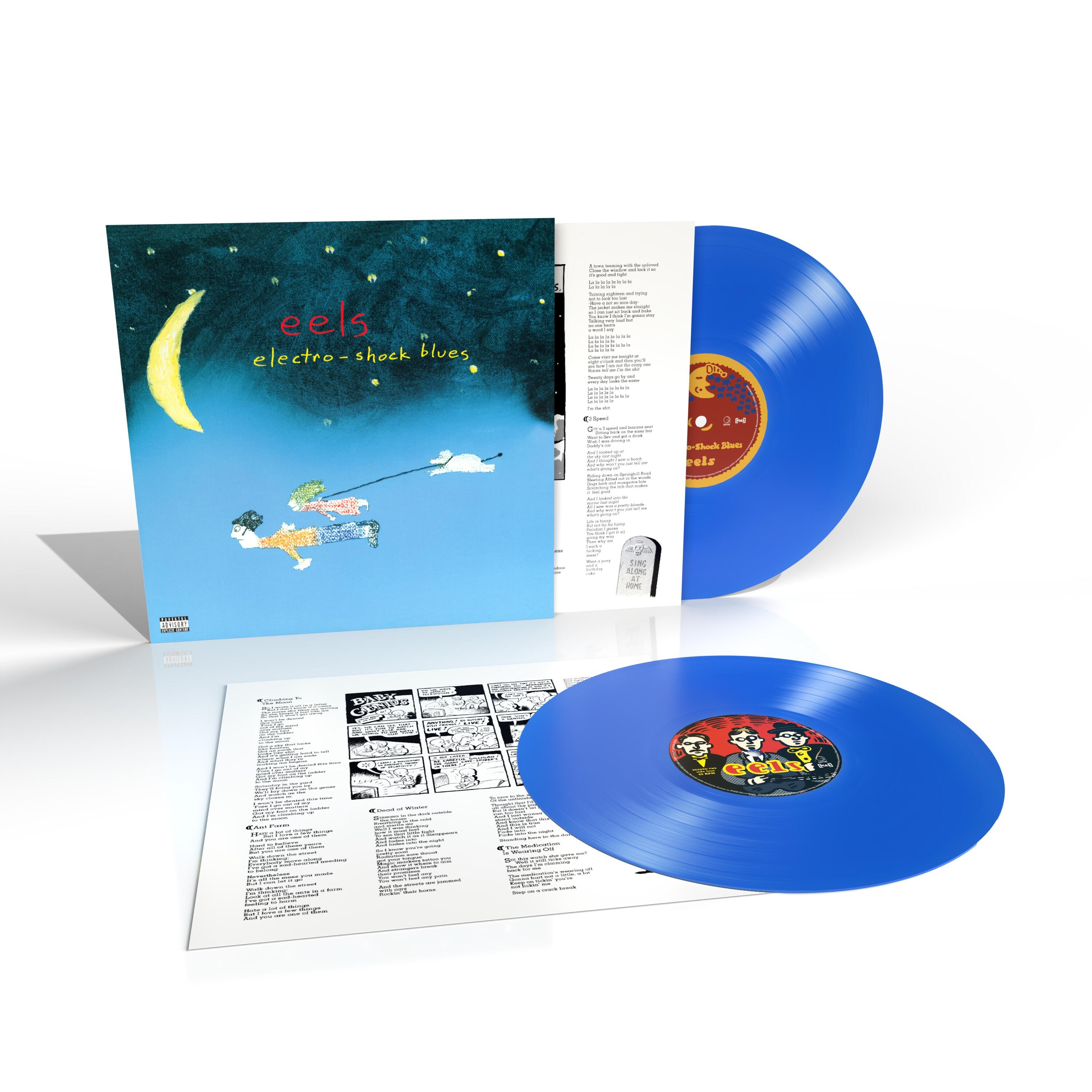 Eels Electro-Shock Blues solid blue vinyl 2LP 25th anniversary edition – released 25 July 2025