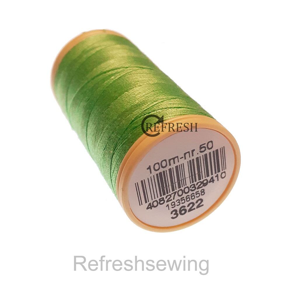 Coats Cotton 100% Pure Mercerised Nr50 100 Metre Spool 3622