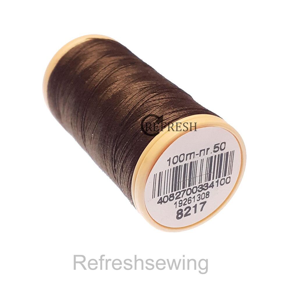 Coats Cotton 100% Pure Mercerised Nr50 100 Metre Spool 8217