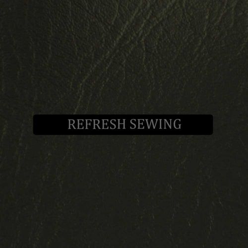 Vinyl Leatherette Plain Grain Faux Leather Black A4 Sheet