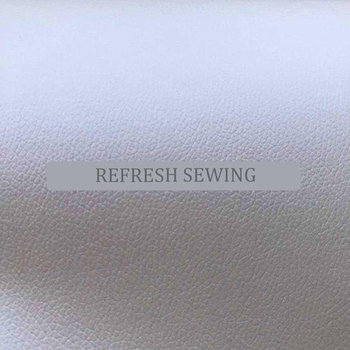 Vinyl Leatherette Plain Grain Faux Leather Silver A4 Sheet