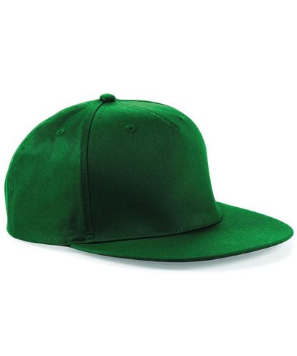 BC610 5-panel snapback rapper cap Bottle green