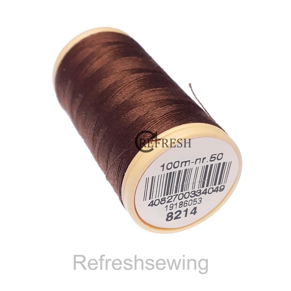Coats Cotton 100% Pure Mercerised Nr50 100 Metre Spool 8214
