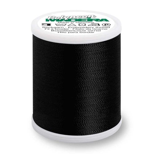 Madeira Polyneon 1000m Embroidery Thread 1800 Black
