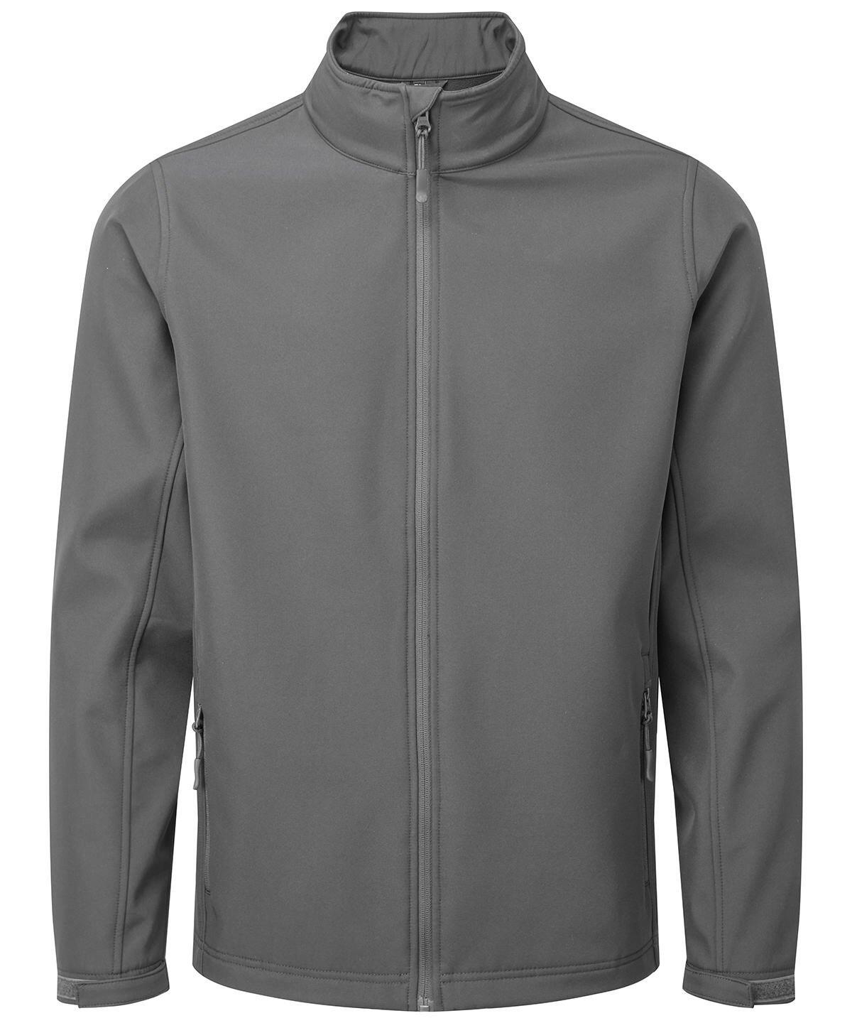 Premier PR810 Windchecker® printable and recycled softshell jacket Large Grey