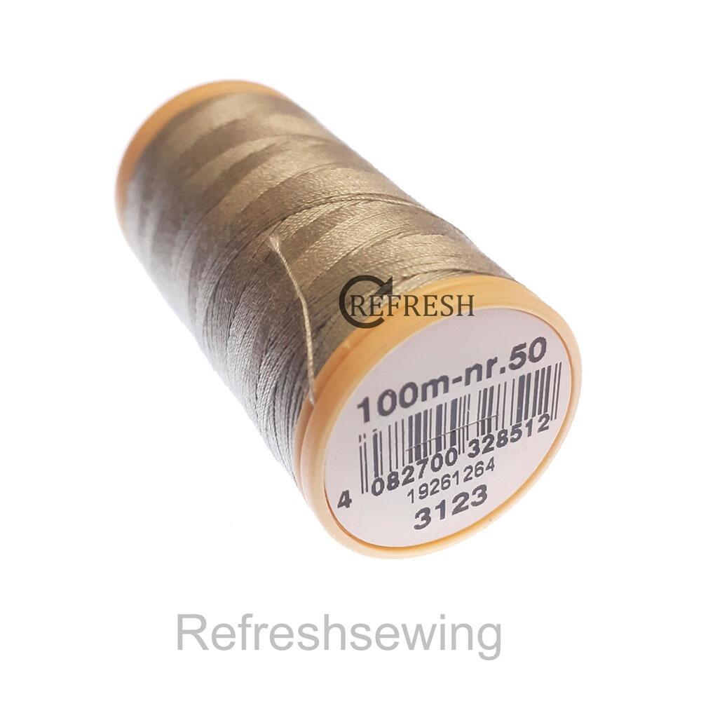 Coats Cotton 100% Pure Mercerised Nr50 100 Metre Spool 3123
