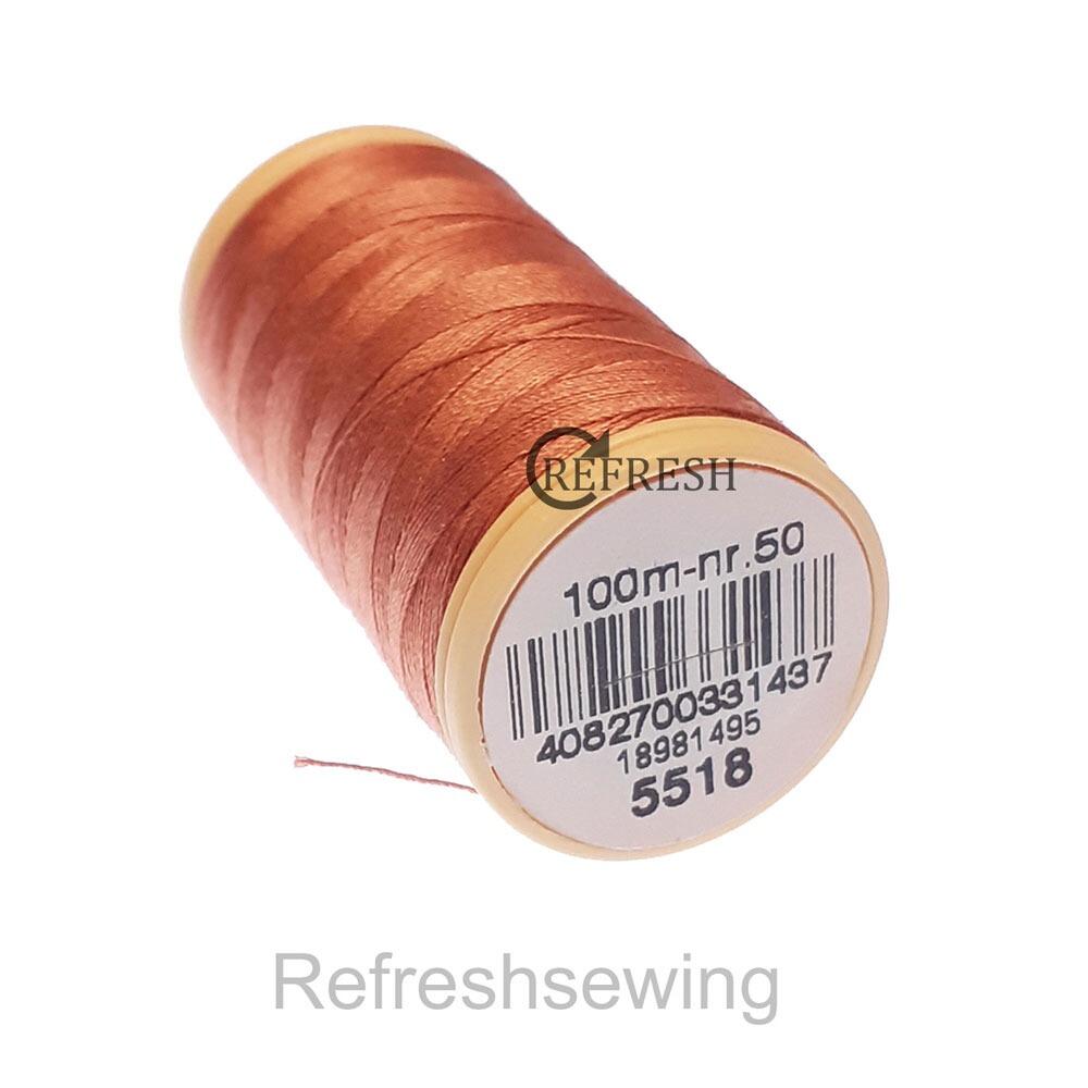 Coats Cotton 100% Pure Mercerised Nr50 100 Metre Spool 5518