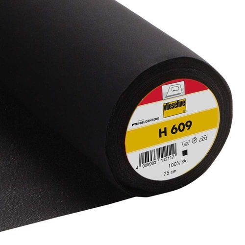 Vlieseline Fusible Knit Interlining H609 Black
