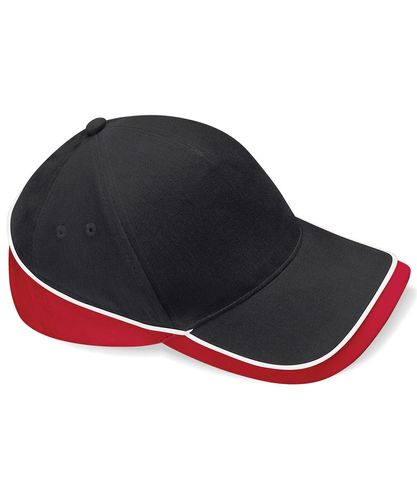 BC171 Teamwear competition cap Black classic red white