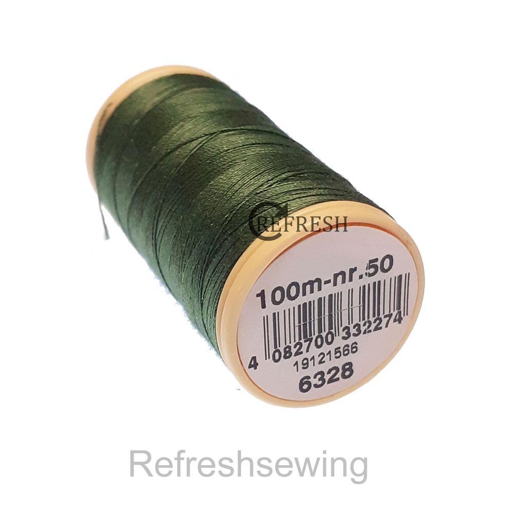 Coats Cotton 100% Pure Mercerised Nr50 100 Metre Spool 6328