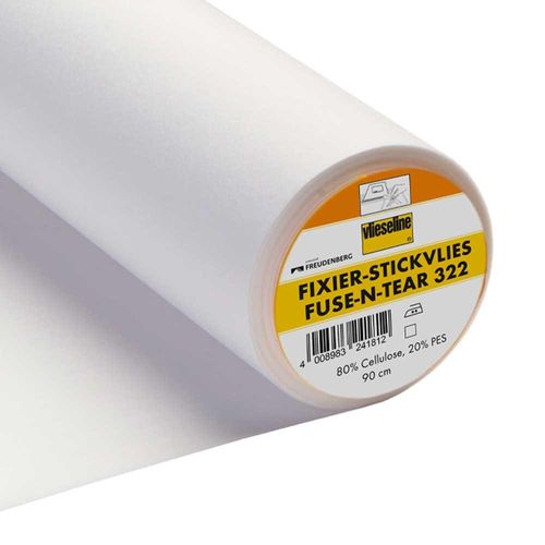 Vlieseline Fuse N Tear Embroidery Stabiliser
