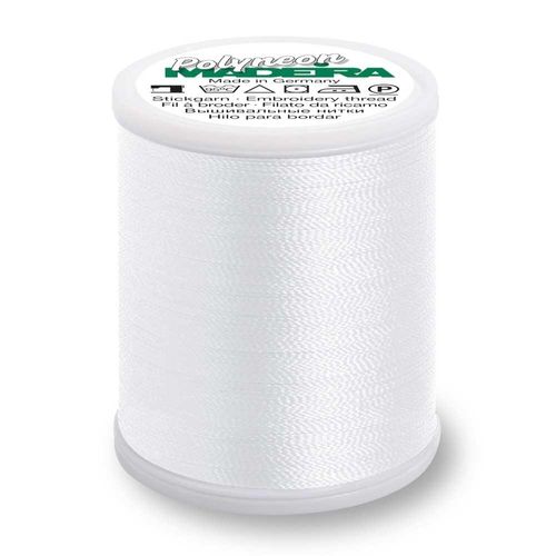 Madeira Polyneon 1000m Embroidery Thread 1801 White