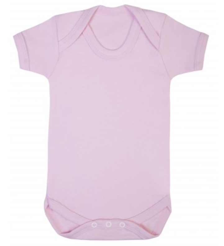 Baby Short Sleeve Bodysuit Pink 18-24 months
