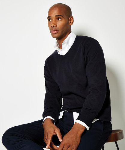 KK352 Arundel v-neck sweater long sleeve (classic fit) Black