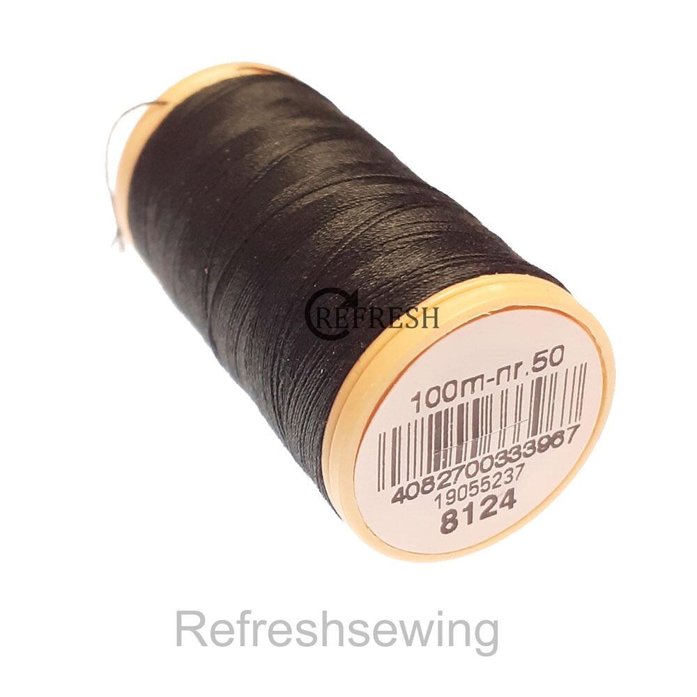 Coats Cotton 100% Pure Mercerised Nr50 100 Metre Spool 8124
