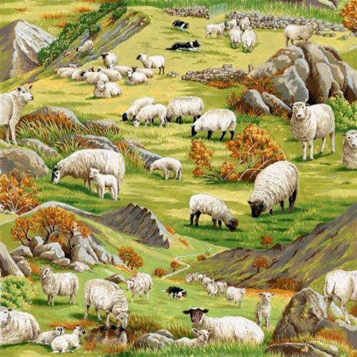 Nutex Fabric In The Country 104 Sheep 89310