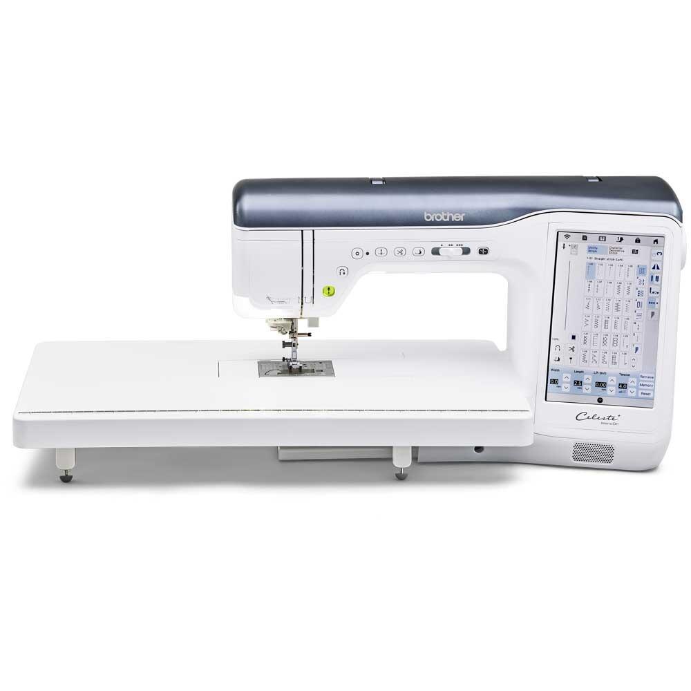 Brother celeste CX1 sewing machine with extension table fitted