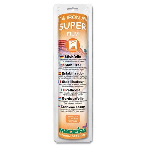 Madeira Super Film Cut Away Stabiliser 30cm x 5m Clear 9448