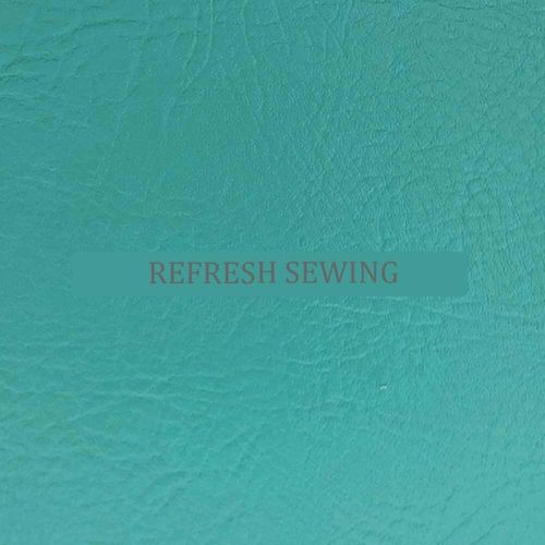 Vinyl Leatherette Plain Grain Faux Leather Teal 1 Metre