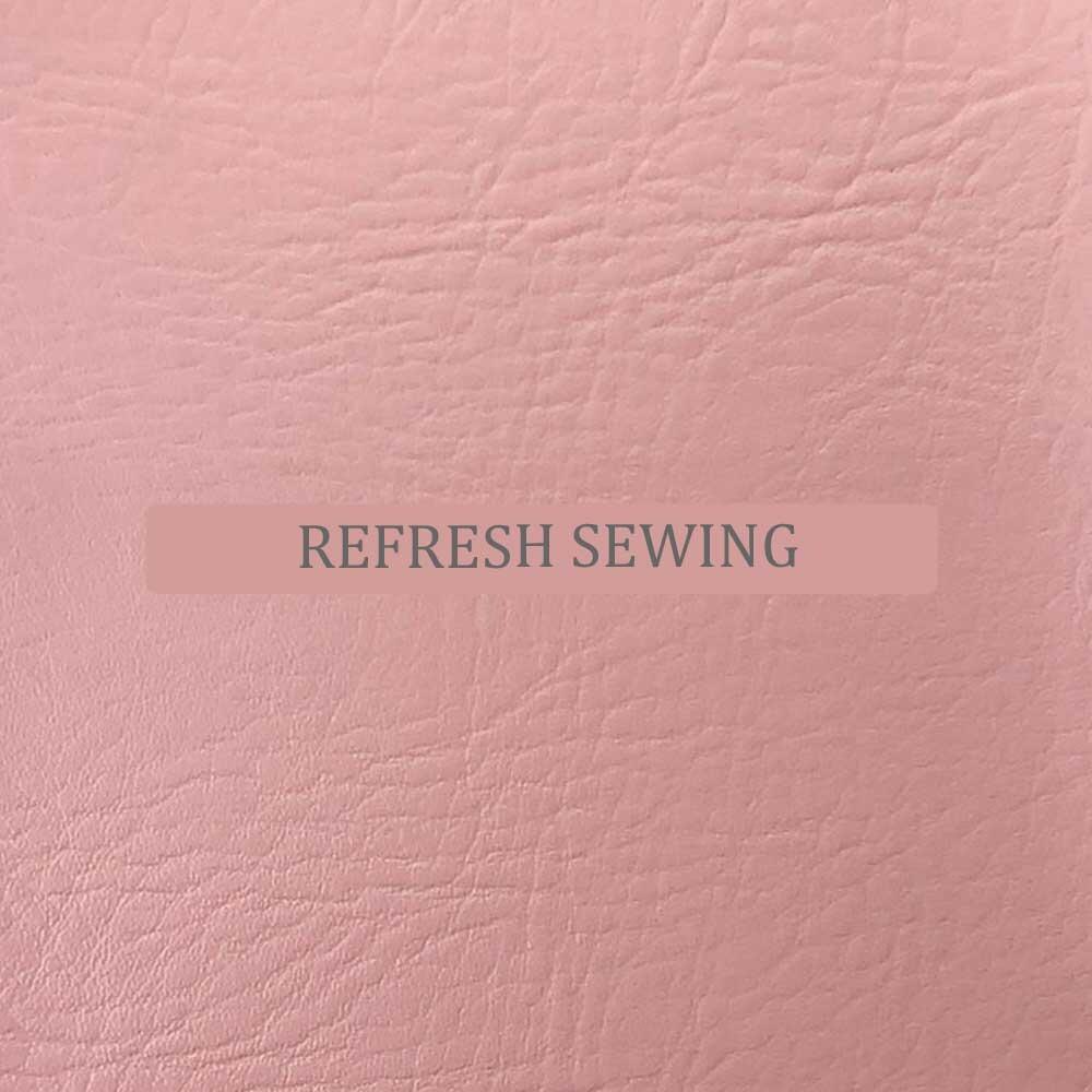 Vinyl Leatherette Plain Grain Faux Leather Light Pink A4 Sheet