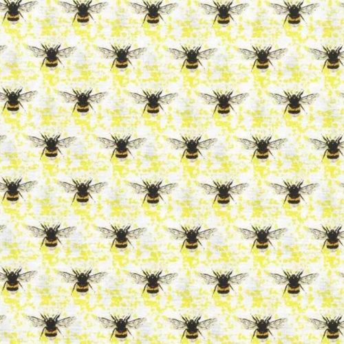 Nutex Cotton Fabric Bees - Yellow 103 80480