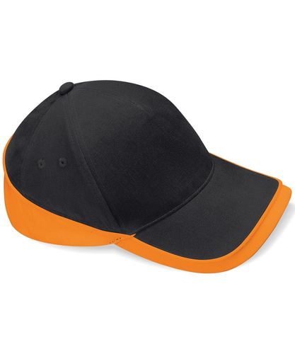 BC171 Teamwear competition cap Black Orange