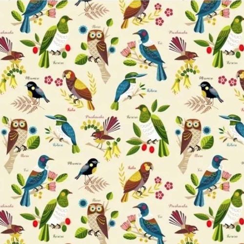 Nutex Cotton Fabric Native Birds 80630
