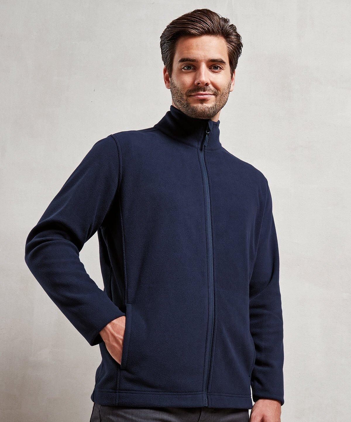 PR830 ‘Recyclight’ full-zip microfleece Black