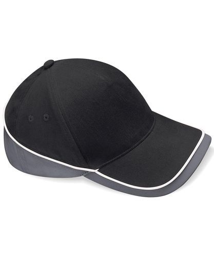 BC171 Teamwear competition cap Black Graphite grey