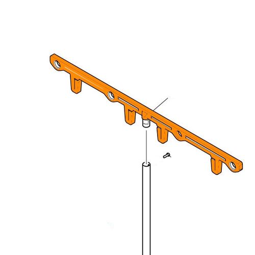 A snippet of the parts manual with the thread guide highlighted