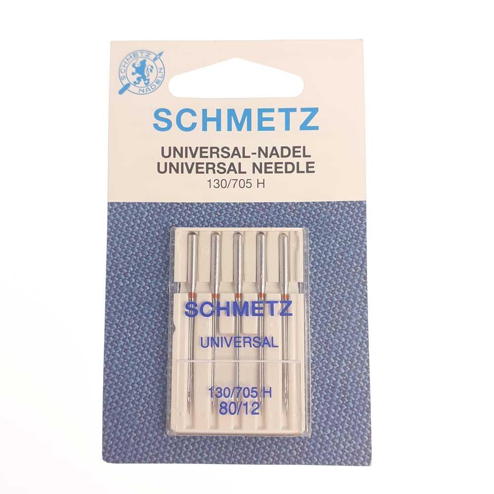Scmetz 80/12 sewing machine needles in retail packaging