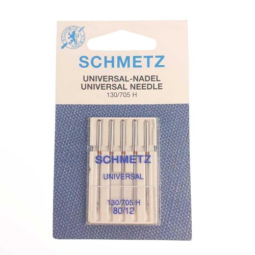 Scmetz 80/12 sewing machine needles in retail packaging