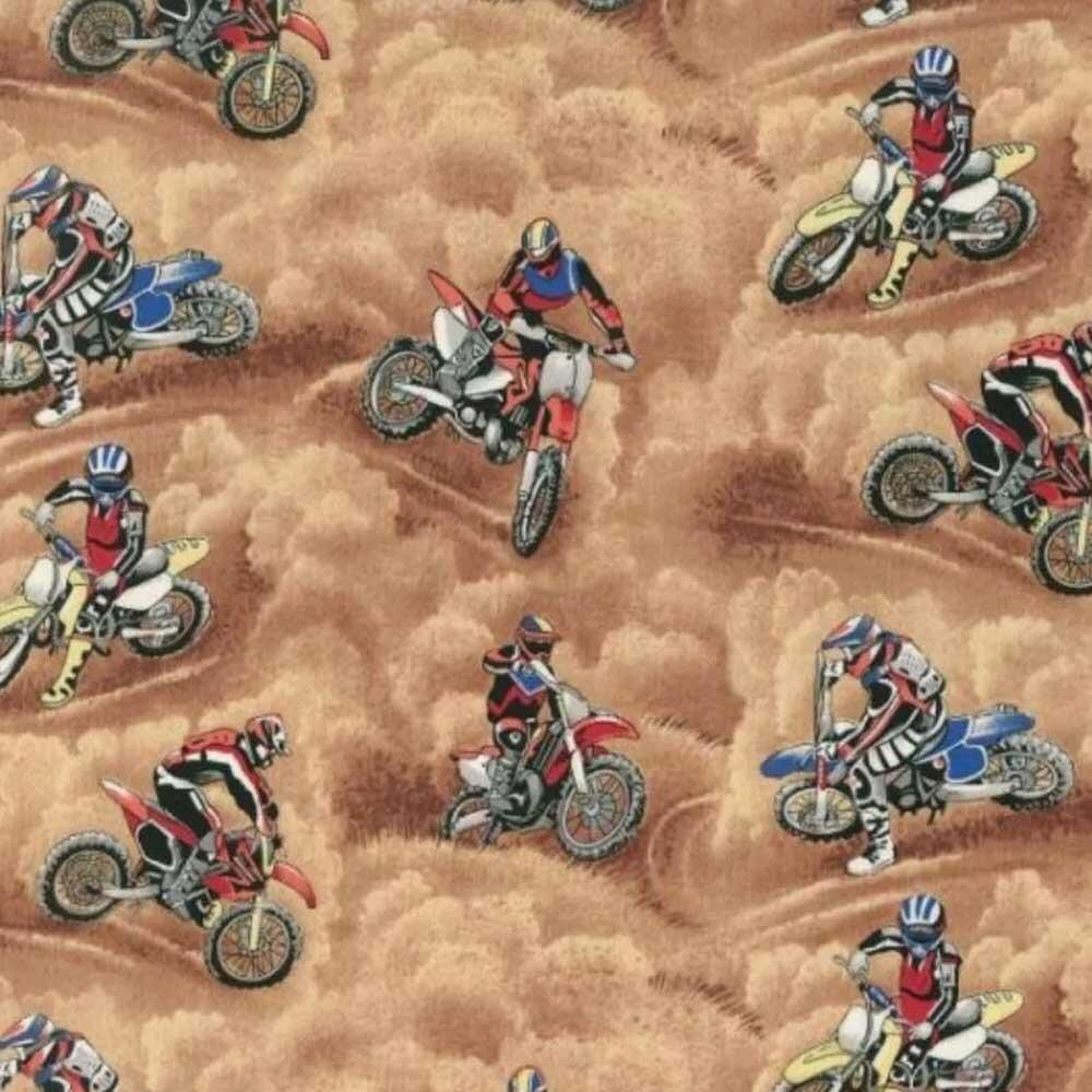 Nutex Fabric Motorcross Bikes 86470 101 beige