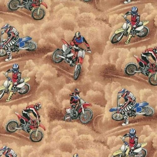 Nutex Fabric Motorcross Bikes 86470 101 beige