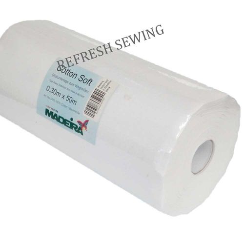 Madeira Cotton Soft Tear Away Stabiliser 30cm x 50m 9435