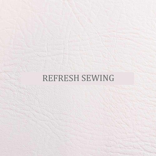 Vinyl Leatherette Plain Grain Faux Leather White 1 Metre