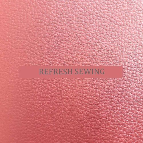 Vinyl Leatherette Plain Grain Faux Leather Burgundy A4 Sheet