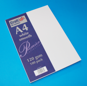 A4 – White Smooth Paper. 100 pack 100 sheets – A4 white smooth 120gsm paper