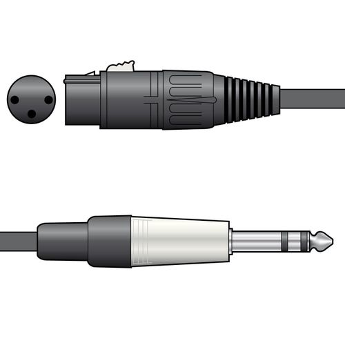 Citronic Classic XLR Female to TRS Audio Cable