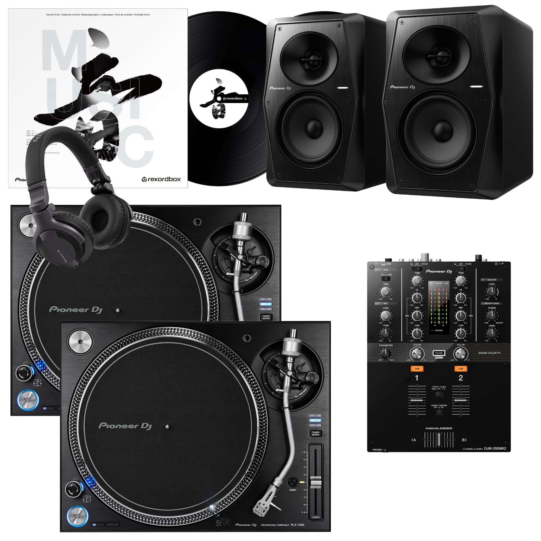 Pioneer DJ PLX-1000 & DJM-250MK2 VM50 Bundle