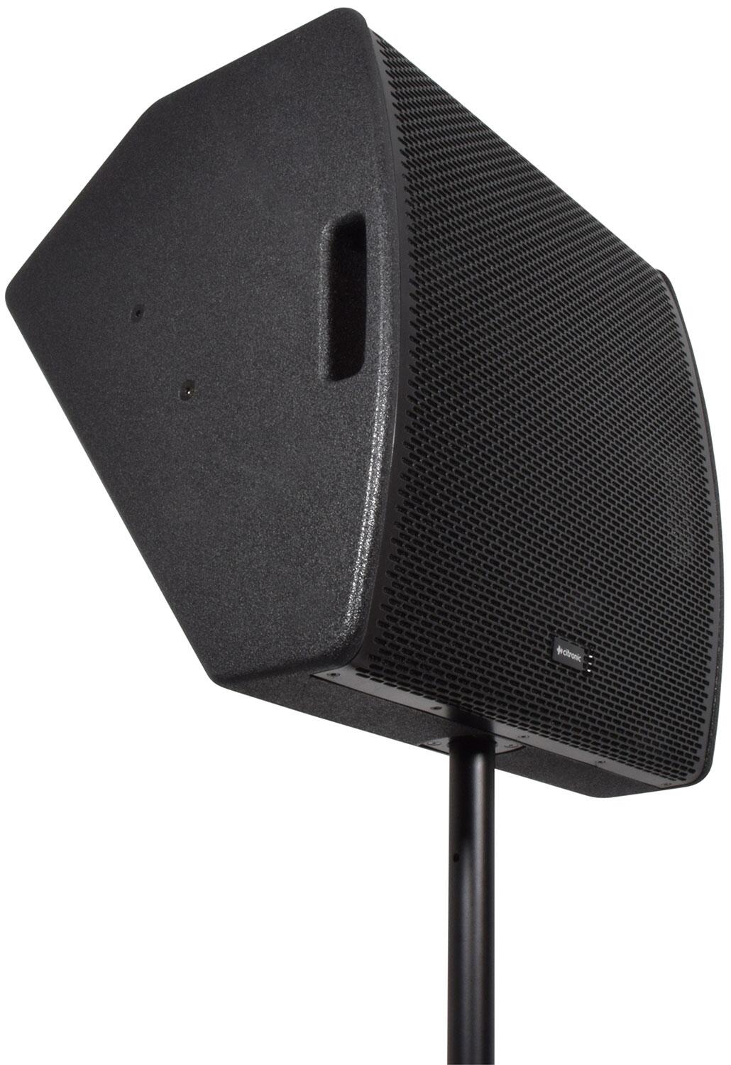Citronic CM15 Passive Wedge Speaker on pole angle
