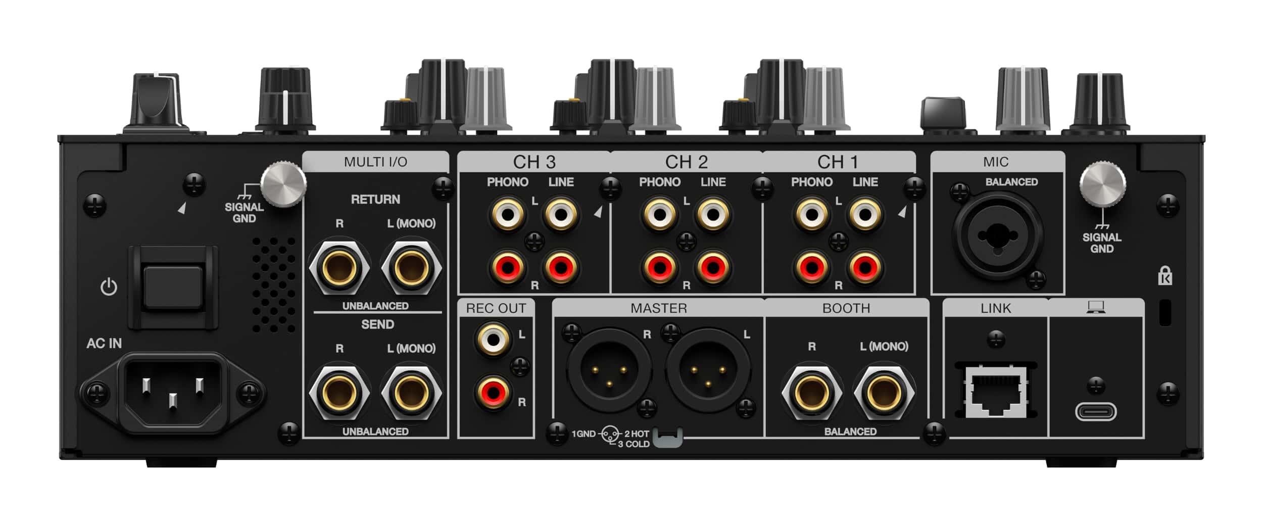 AlphaTheta DJM-V5 rear
