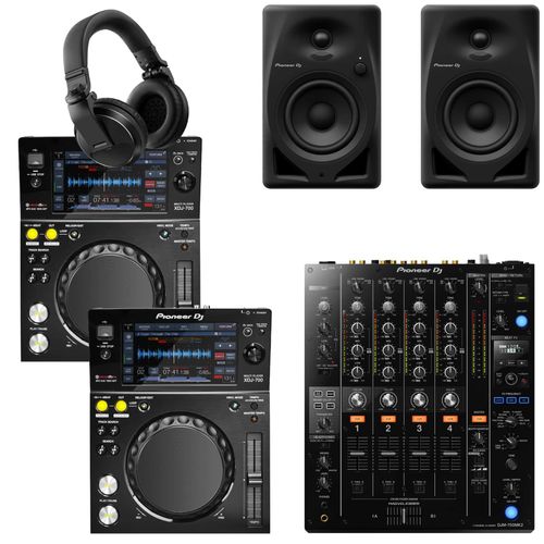 Pioneer DJ XDJ-700 & DJM-750MK2 DM-40D Bundle