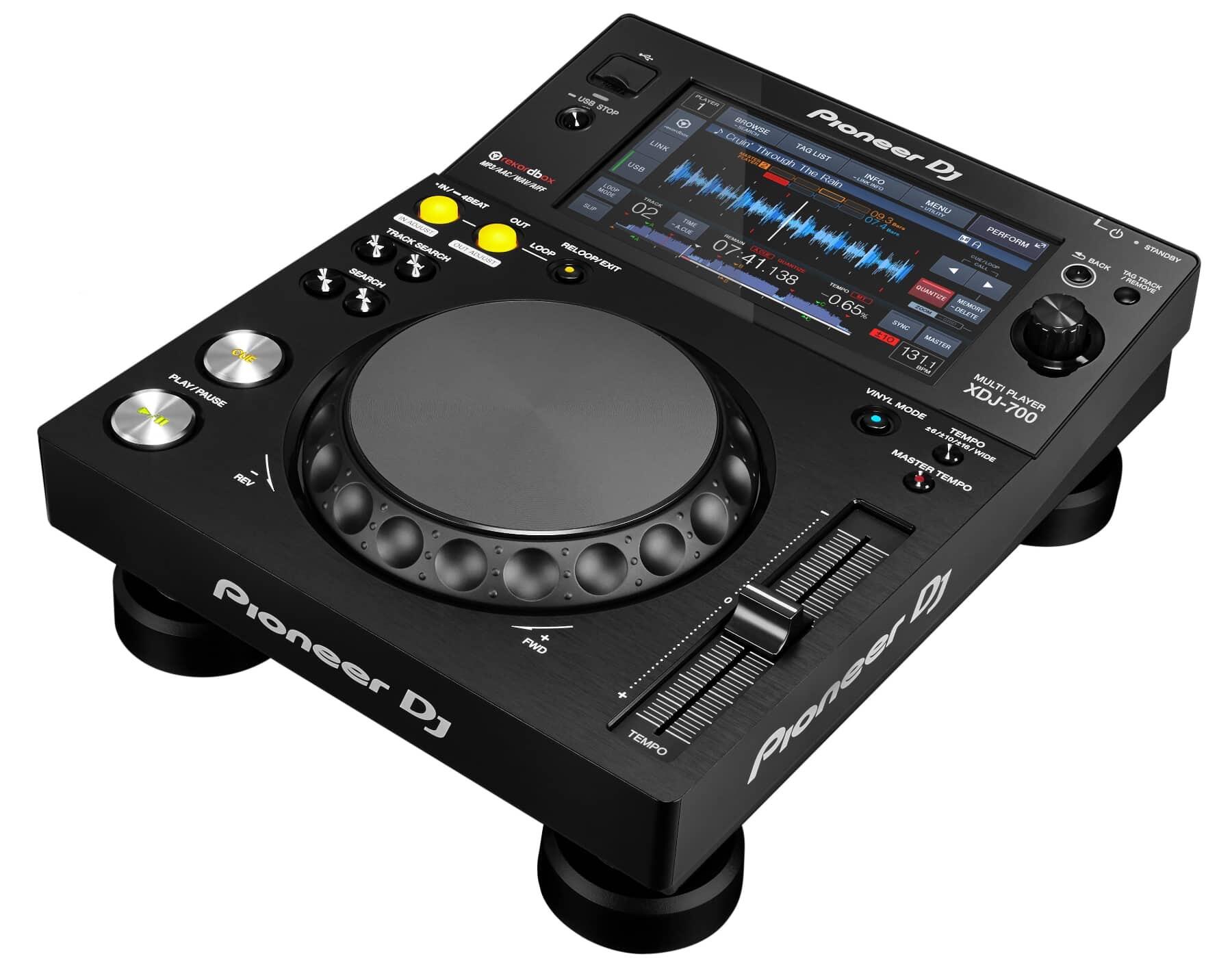 Pioneer DJ XDJ-700 DJ media player angle