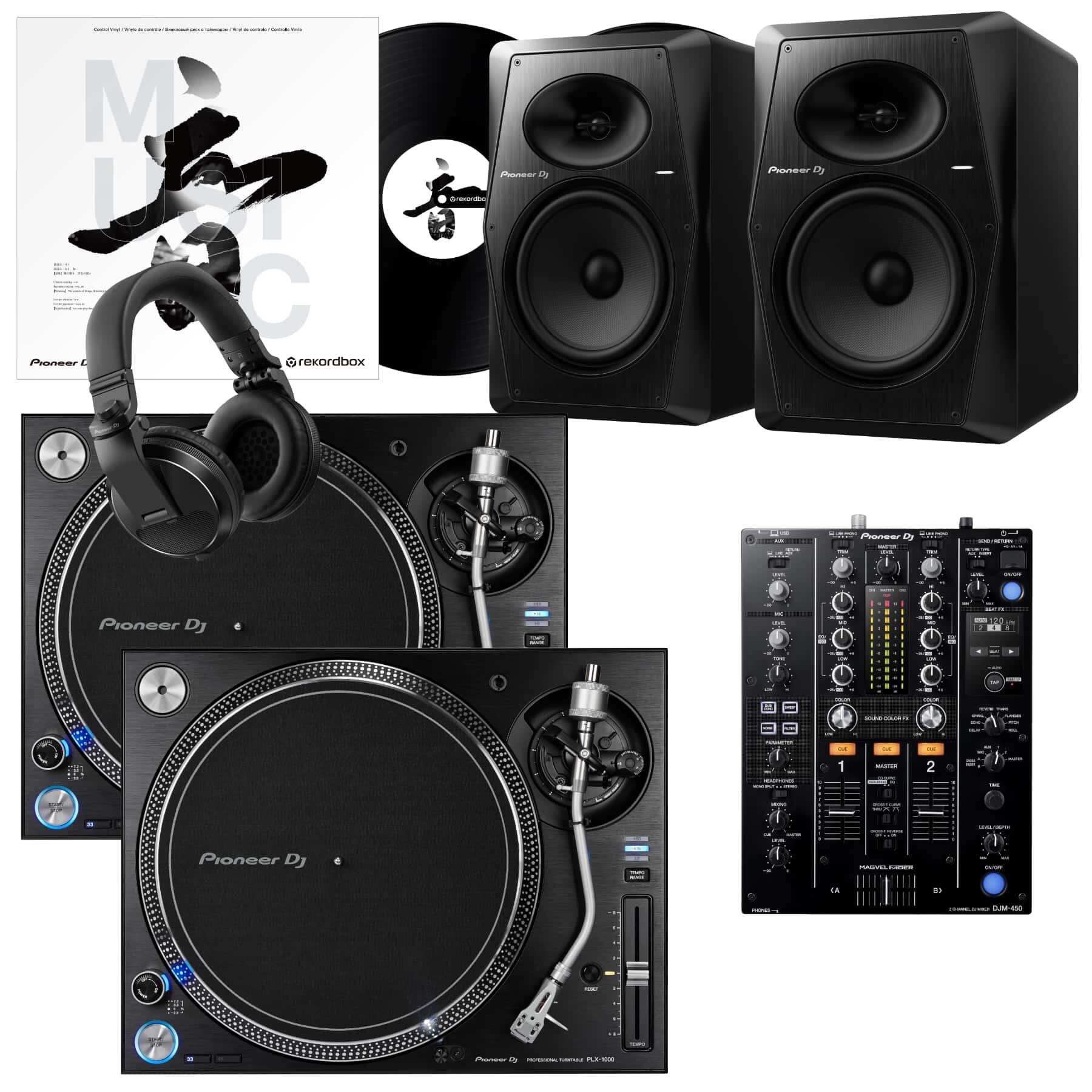 Pioneer DJ PLX-1000 & DJM-450 VM-80 Bundle